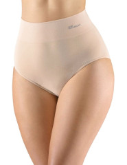 Kalhotky klasické s vysokým pasem 00040H, béžová (1)