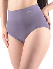 Kalhotky klasické s vysokým pasem 00040H, kouřová (4)