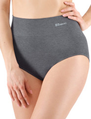 Kalhotky klasické s vysokým pasem 00040H, šedá (5)